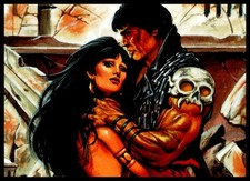 1997 Comic Images Vampirella Blood Lust #62 Honoring the Master Quote Tribute US