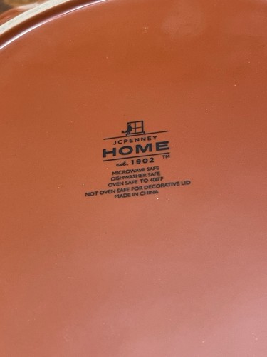 Vintage Pumpkin Pie Keeper & Lid. 9-1/2” Inside. EUC - Picture 9 of 9