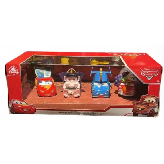 DISNEY STORE PIXAR CARS HALLOWEEN DRACULA MATER DJ CLOWN RED 4