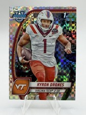 Topps 2024 Bowman Univ Chrome Football Kyron Drones VT X-Fractor #119
