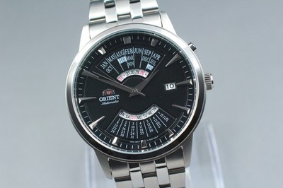 [Near MINT+++] Orient Multi Year Calendar EU0A-C0-A AT Men's From Japan #3331