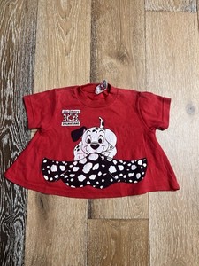 Vintage Disney 101 Dalmatians Kids T-shirt Dress Size 18 Months