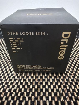 Dr. Tree Super Collage. Anti-Aging Essence Pads. 70 Pads. Sealed. Expires 2028