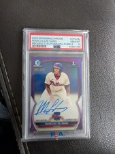 MARCUS LEE SANG 2023 BOWMAN CHROME 1ST Purple Auto #/250 PSA 10 