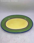 Dansk Caribe Multicolor Hand Painted Microwave Safe Oval Serving Platter — photo 2