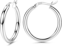 925 Silber Creolen Damen, 13-50Mm, Hypoallergen, Geschenkidee Schmuck