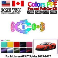 Color Precut PPF Paint Protection Film For McLaren 675LT Spider 2015-2017