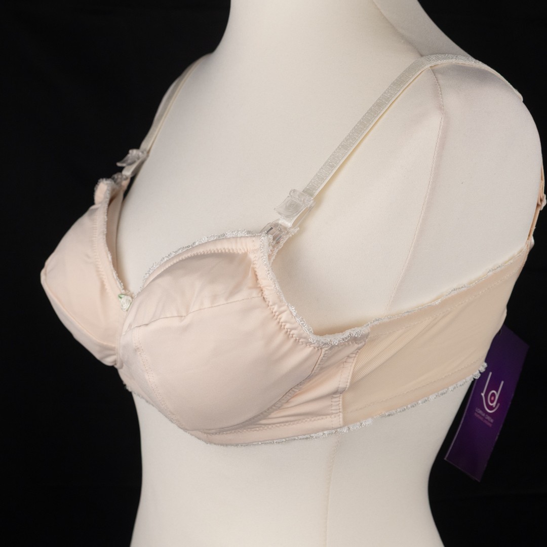 Nursing Bra 34DD Champagne Ivory Amy LD007 Drop Down Cups by Lorna Drew BNWT image 4