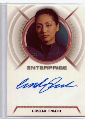 Star Trek Enterprise Season Two autograph card A5 Linda Park