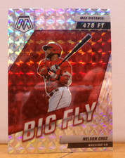 MOSAIC PANINI PRIZM CHASE BASEBALL CARD BIG FLY NELSON CRUZ WASHINGTON NATIONALS