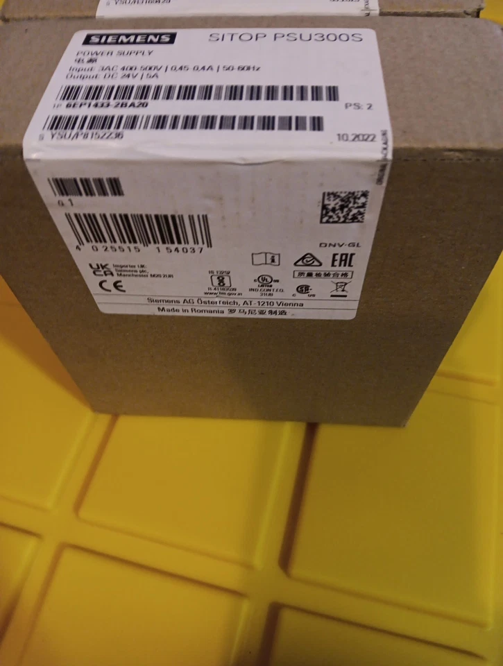 Новый подлинный блок питания Siemens 6EP1433-2BA20.Запечатанный - Изображение 3 из 4