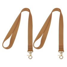 Neck Lanyard, 2 Set Long ID Badge Lanyard with Lobster Clasp, Brown