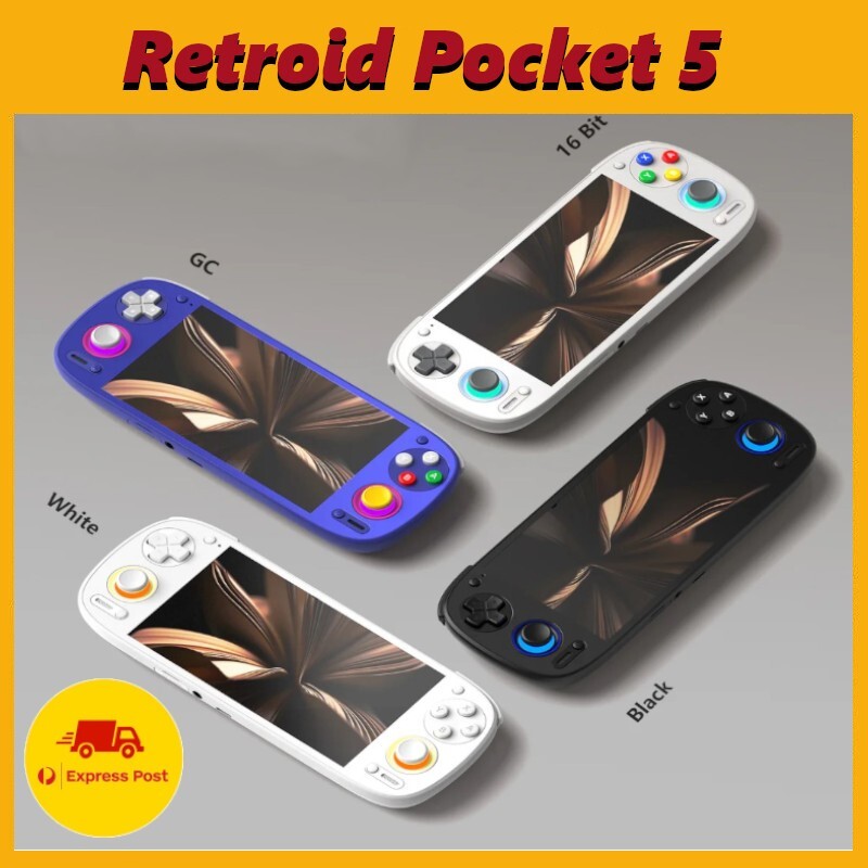 Retroid Pocket mini (Orange & gray) ケース付