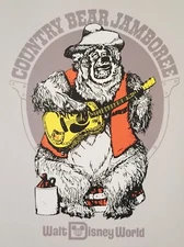 Disney Parks 11 x14 Retro WDW Opening Day: Country Bear Jamboree Poster Print