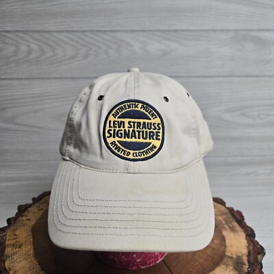 Levi Strauss Signature Logo Hat Cap Off White Adult Adjustable Size