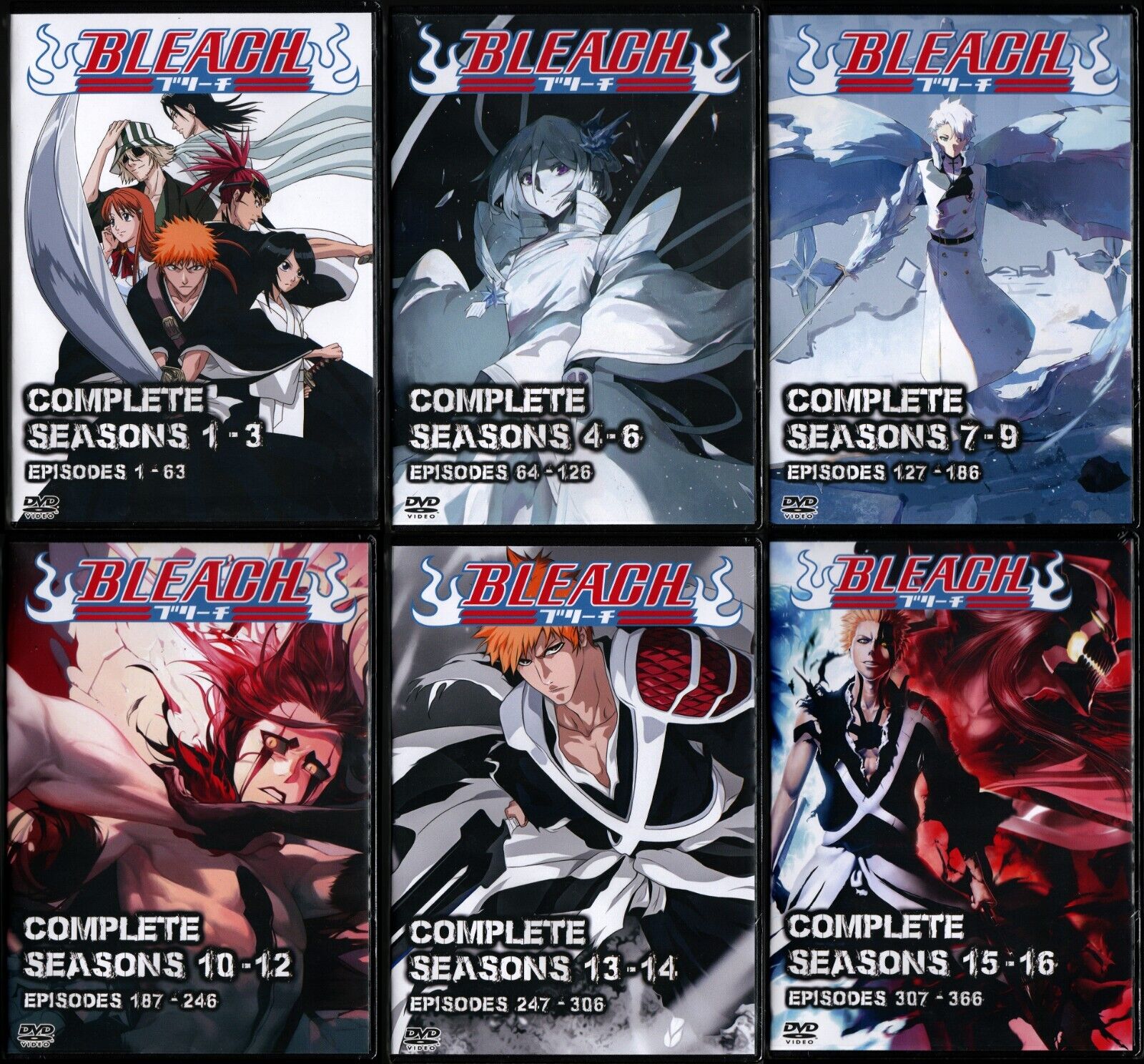 Bleach Episodes 1 - 366 English Dubbed Complete Series 16 Seasons