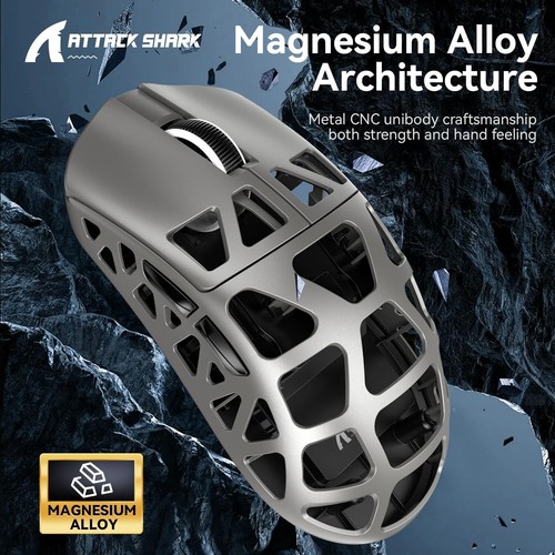 ATTACK SHARK R3 46g Magnesium Alloy Mouse, PixArt PAW3395 BT/2.4G/Wired,26000DPI - Picture 11 of 64