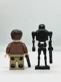 Rare Official LEGO Star Wars Cassian Andor K-2SO Rogue One Minifigure Retired