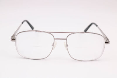 Modern Optical Professor Gunmetal Aviator Eyeglasses Frames 55-18-140