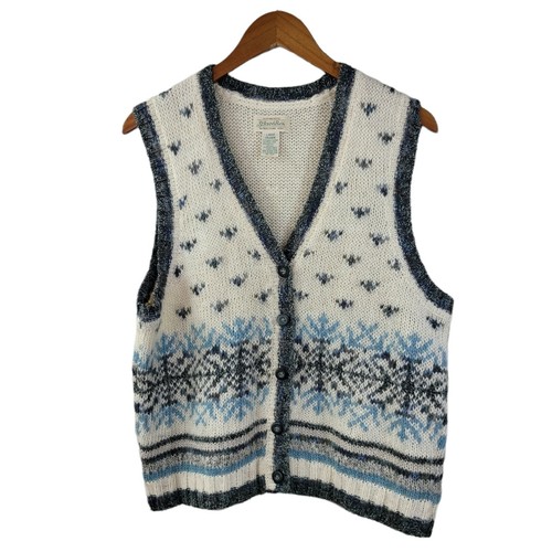 Vintage Sweater Vest Size Large Wool 