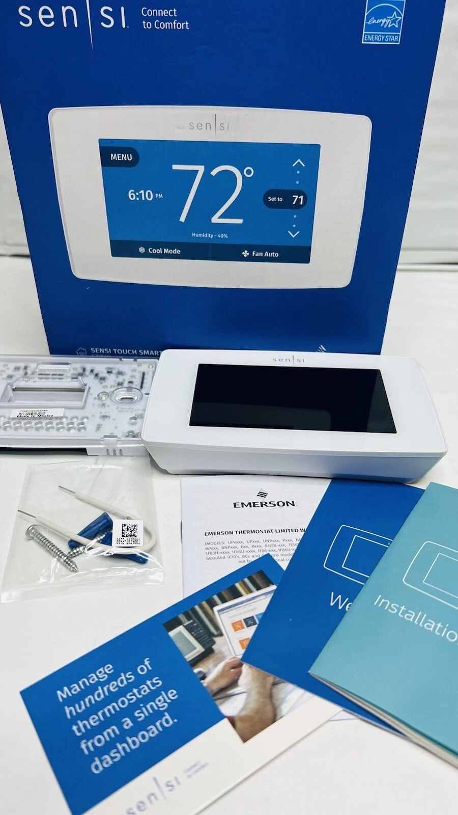 Sensi Touch Wi-Fi Smart Thermostat with Touchscreen Color Display