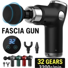 Massage Gun deep tissue percussion massager 20 Speed 3200R/Minute 4 Heads