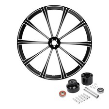 30 Front Wheel Rim Hub Single Disc Fit For Harley Touring 2008-2025 24 Abs