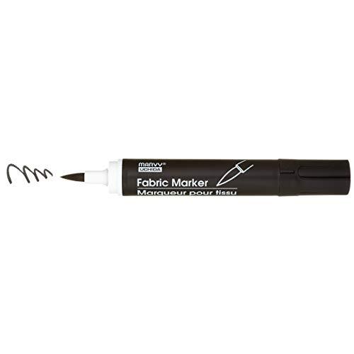  722-C-1 Marvy Fabric Brush Point Marker, Black 