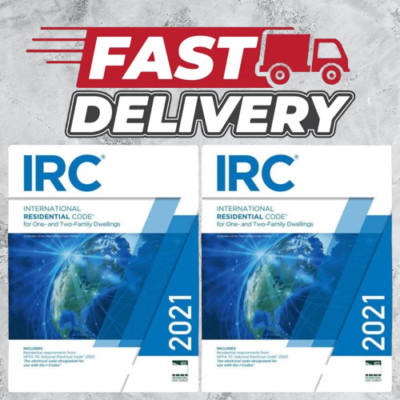 IRC 2021 International Residential Code 2021 Paperback Fast Shipping