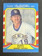 1987 Fleer Limited Edition Baseball Superstars Robin Yount Card #44 Brewers