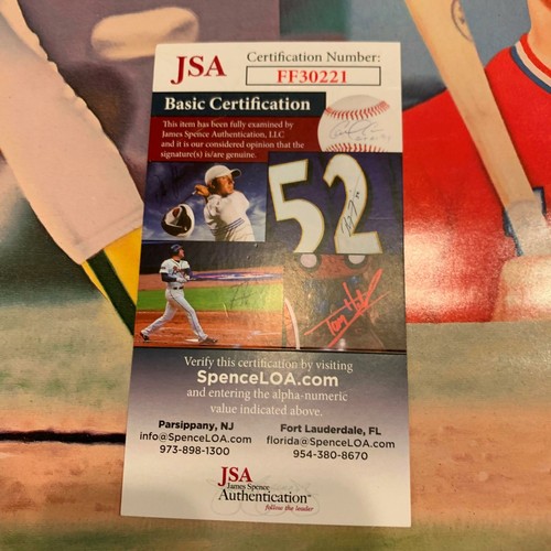 Rare Mark Mcgwire Rookie Signed Artist Proof 22x28 Lithograph With JSA COA - Picture 3 of 4