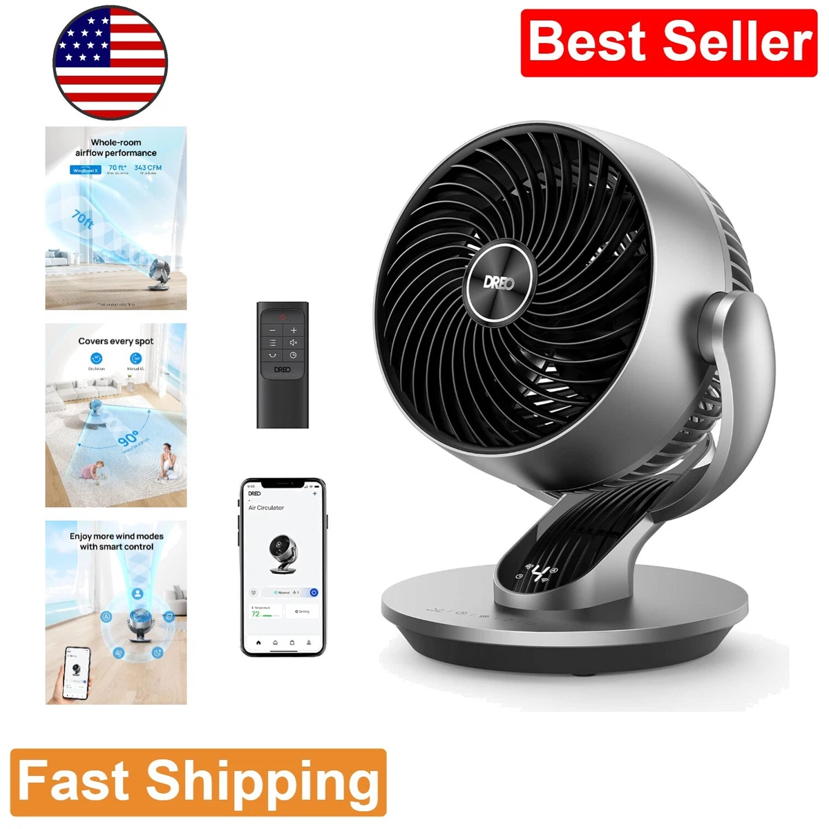 Quiet cheap table fan