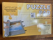 PUZZLE PAD Genovega Mat Roll Up, Non Slip Felt Mat + Storage Bag, NEW