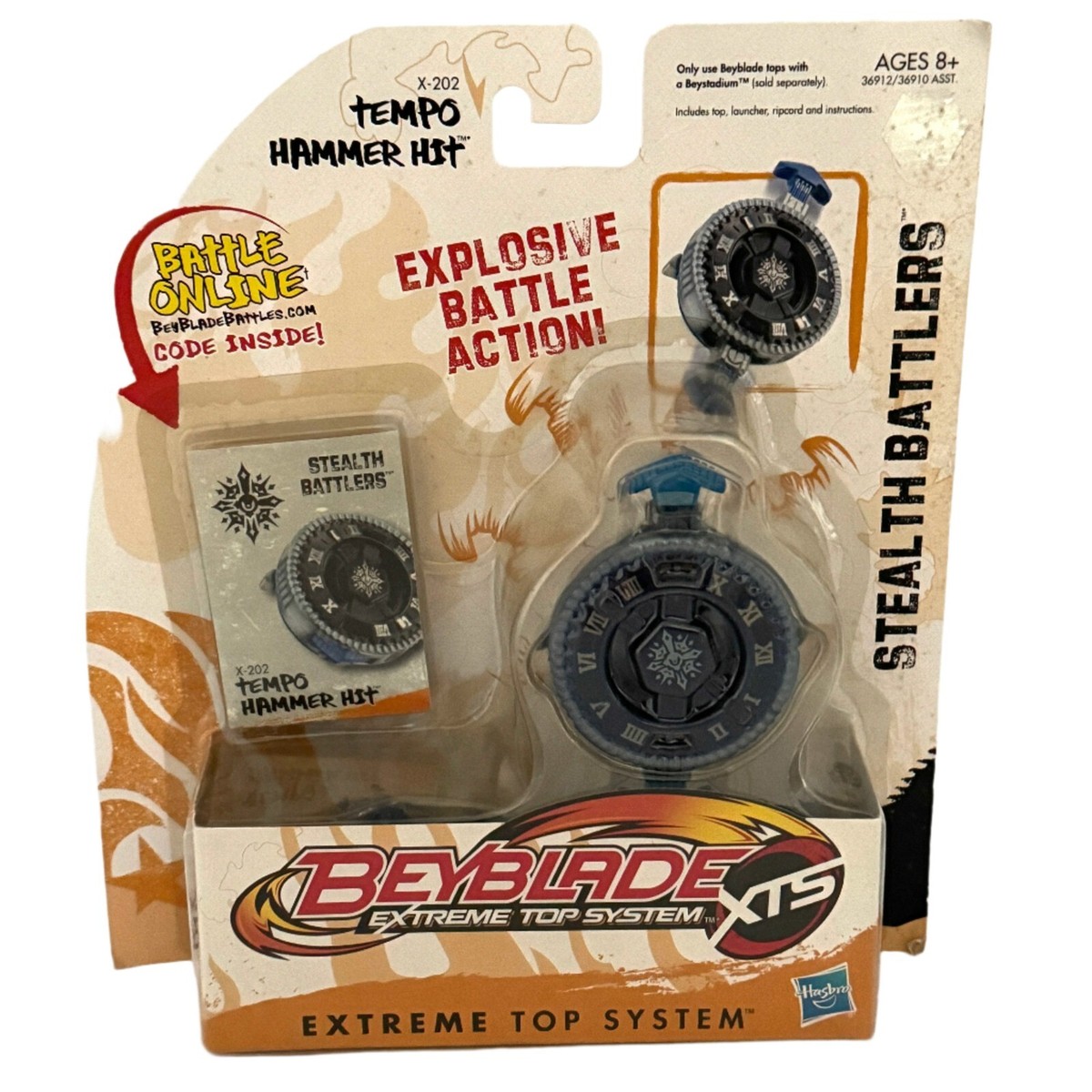 Hasbro X-202 Tempo Hammer Hit: Extreme Top System Beyblade | eBay