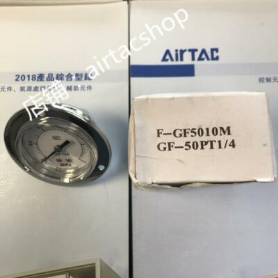 1PCS New AirTAC F-GF5010M GF-50PT1/4  Pressure Gauge   Free Ship