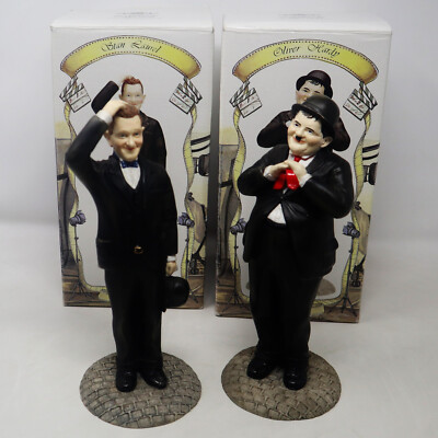 VINTAGE 1997 90s THE LEONARDO COLLECTION STAN LAUREL OLIVER HARDY