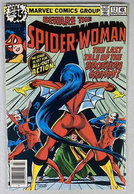 Spider-Women 12 Marvel Comics 1978 Newsstand Edition FN+ Brothers Grimm