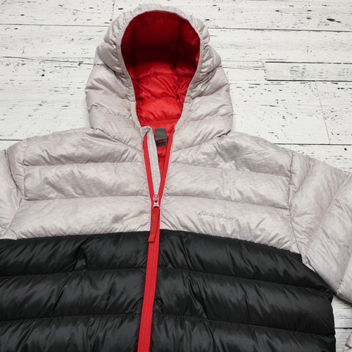 Eddie Bauer Puffer Jacket Youth XL (16) Hooded Duck Down Packable Lightweight - Picture 4 of 9