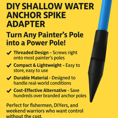 #ad Home Made Power Pole Adapter – Create Your Own Shallow Water Anchor Lifetime W $24.99