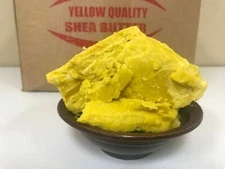 5 LBS Raw SHEA BUTTER Unrefined Organic Pure Yellow Gold Premium Quality Ghana