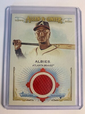 2020 Topps Allen & Ginter #FSRB-OA Ozzie Albies Full-Size Relics Rare Red