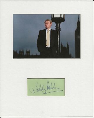 Paddy Ashdown Liberal Democrats signed original authentic Autogramm UACC RD COA