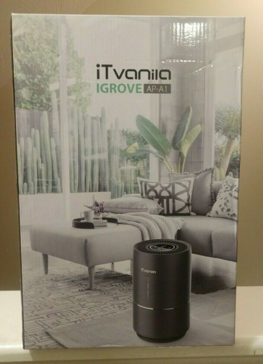 iTvanila IGrove AP A1 Air Purifier Home Pet Hair Smokers True HEPA Quiet