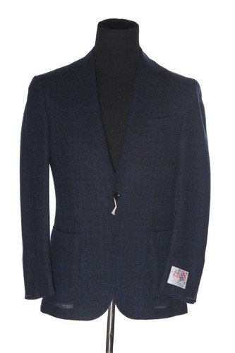 Ring Jacket Balloon Blue Windowpane 