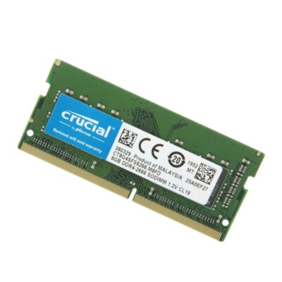 Crucial 16GB 2X 8GB DDR4 2666MHz PC4-21300 Laptop SODIMM Memory