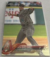 2018 Topps Chrome Baseball Zack Greinke Arizona Diamondbacks base card #156