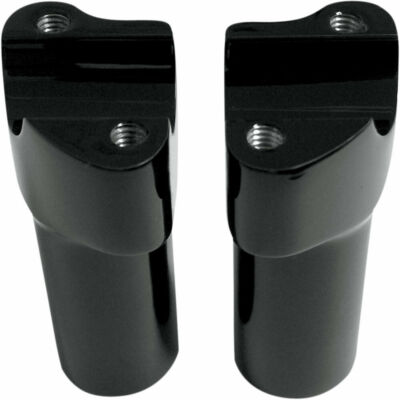 Drag Specialites Gloss Black 3'' Straight Buffalo Risers for Most Harley Models