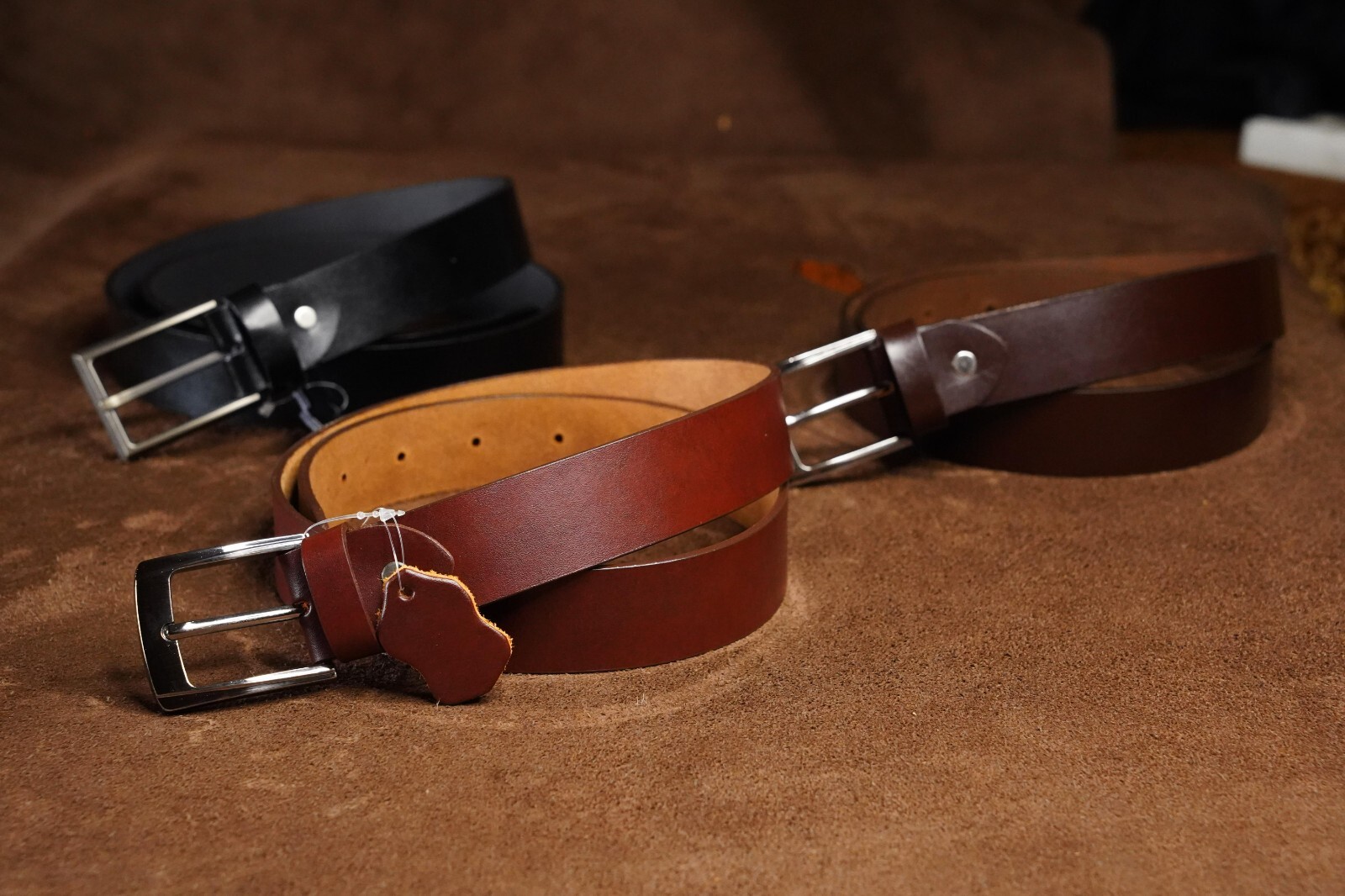 Mens Belt 100% Genuine Leather Waistband Top Quality New Pants Bands FAST SHIP