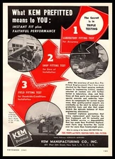 1947 KEM Manufacturing New York Prefitted Replacement Car Parts Vintage Print Ad