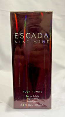 VINTAGE ESCADA SENTIMENT POUR HOMME 100ml 3.4oz EDT Sealed NEW RARE Discontinued